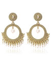 YouBella Jewellery Gold Plated Pearl Earrings For Girls and Women