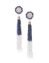 YouBella Jewellery Valentine Collection Celebrity Inspired Tassle Earrings for Girls and Women (blue-white)