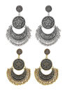 YouBella Jewellery Afghani Dangler Earrings Combo For Girls and Women