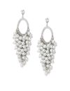 YouBella Earrings for women Jewellery Crystal Earings Earrings for Girls and Women (Silver)