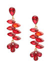 YouBella Jewellery Earings Crystal Drop Earrings for Girls and Women (Red)