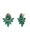 YouBella Jewellery Ear rings for women Crystal Earrings for Girls and Women (Green)