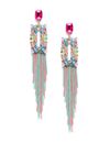 YouBella Jewellery Earings Crystal Tassel Handmade Earrings for Girls and Women (Multi)