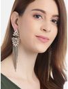 YouBella Jewellery Earings Crystal Tassel Handmade Earrings for Girls and Women (Brown)