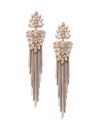 YouBella Jewellery Earings Crystal Tassel Handmade Earrings for Girls and Women (Brown)