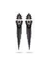 YouBella Jewellery Earings Crystal Tassel Handmade Earrings for Girls and Women (Black)