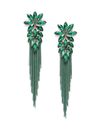 YouBella Jewellery Earings Crystal Tassel Handmade Earrings for Girls and Women (Green)