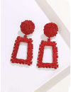 YouBella Jewellery Celebrity Inspired Handmade Earrings for Girls and Women (Red)