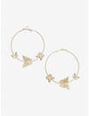 Youbella 
Gold-Plated Contemporary Hoop Earrings