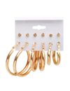 YouBella Jewellery Celebrity Inspired Gold Plated Earrings Combo for Girls and Women (Style 9)