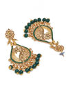 YouBella Jewellery Gold Plated Traditional Drop and Dangler Earrings for Girls and Women (YBEAR_33104) (Green)