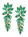 YouBella Fashion Jewellery Earings Drop and Dangler Ear rings Crystal Earrings for Girls and Women (Green)