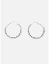 YouBella Fashion Jewellery Silver Plated Hoop Earrings for Girls and Women (Silver) (YBEAR_33143)