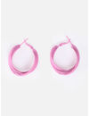 YouBella Fashion Jewellery Hoop Earrings for Girls and Women (Pink)