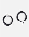 YouBella Fashion Jewellery Hoop Earrings for Girls and Women (Black)