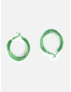 YouBella Fashion Jewellery Hoop Earrings for Girls and Women (Green)