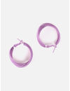 YouBella Fashion Jewellery Hoop Earrings for Girls and Women (Purple)