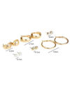 YouBella Fashion Jewellery Gold Plated Ear rings Combo of Earrings for Girls and Women (Style 6)