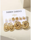 YouBella Fashion Jewellery Gold Plated Ear rings Combo of Earrings for Girls and Women (Style 3)