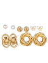 YouBella Fashion Jewellery Gold Plated Ear rings Combo of Earrings for Girls and Women (Style 3)