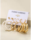 YouBella Fashion Jewellery Gold Plated Ear rings Combo of Earrings for Girls and Women (Style 4)