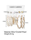 YouBella Fashion Jewellery Gold Plated Ear rings Combo of Earrings for Girls and Women (Style 1)