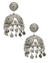 YouBella Jewellery Celebrity Inspired Oxidised Silver Big Size Jhumki Earrings for Girls and Women (Style 2)