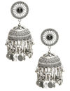 YouBella Jewellery Celebrity Inspired Oxidised Silver Big Size Jhumki Earrings for Girls and Women (Style 5)