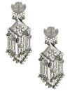 YouBella Jewellery Celebrity Inspired Oxidised Silver Big Size Jhumki Earrings for Girls and Women (Style 2)