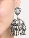 YouBella Jewellery Celebrity Inspired Oxidised Silver Big Size Jhumki Earrings for Girls and Women (Style 4)