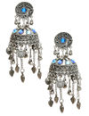 YouBella Jewellery Celebrity Inspired Oxidised Silver Big Size Jhumki Earrings for Girls and Women (Style 2)