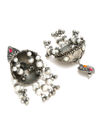 YouBella Jewellery Celebrity Inspired Oxidised Silver Big Size Jhumki Earrings for Girls and Women (Style 3)