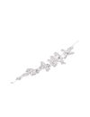 YouBella Silver-Toned  Off-White Embellished Floral Hair Accessory