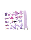 YouBella Hair Jewellery Clip Set for Baby Band for Girls (Pack of 18) (Purple)