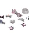 YouBella Hair Jewellery Clip Set for Baby Band for Girls (Pack of 18) (Grey)