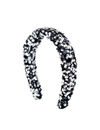 YouBella Women Silver-Toned  Black Embellished Hairband