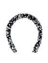 YouBella Women Silver-Toned  Black Embellished Hairband