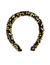 YouBella Black  Gold-Toned Embellished Hairband