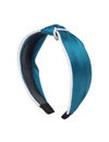 YouBella Teal Blue  White Colorblocked Hairband