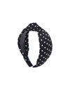 YouBella Hair Jewellery Dotted Hair Band Head Band for Girls and Women (Black)