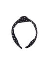 YouBella Hair Jewellery Dotted Hair Band Head Band for Girls and Women (Black)