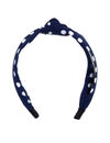 YouBella Navy Blue Polka Dot Printed Hairband