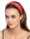 YouBella Red  White Polka Dotted Hairband