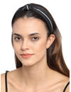 YouBella Black  White Striped Hairband