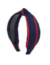 YouBella Navy Blue Striped Hairband