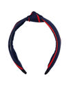 YouBella Navy Blue Striped Hairband