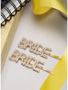 YouBella Women Gold & White Set of 2 Embellished Bobby Pins