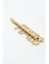 YouBella Gold-Toned & White Set of 2 Embellished Bobby Pins