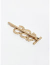 YouBella Set of 2 Gold-Toned & White Embellished Bobby Pins