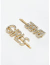 YouBella Women Set of 2 Gold-Toned Embellished Bobby Pins